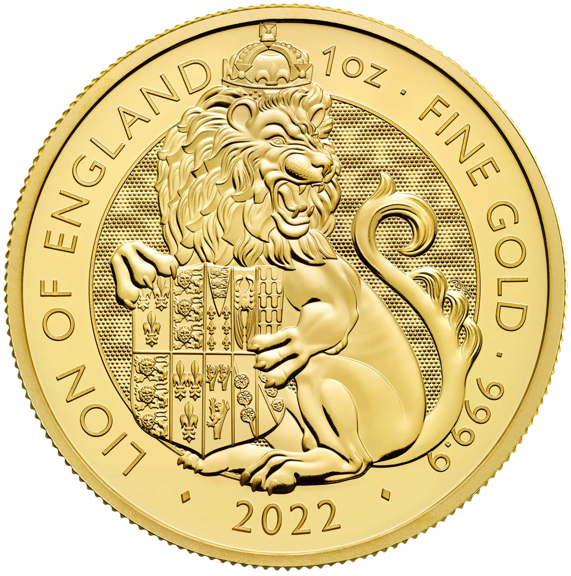 Zlatá mince Lion of England 1 Oz 2022 (Tudor Beasts)