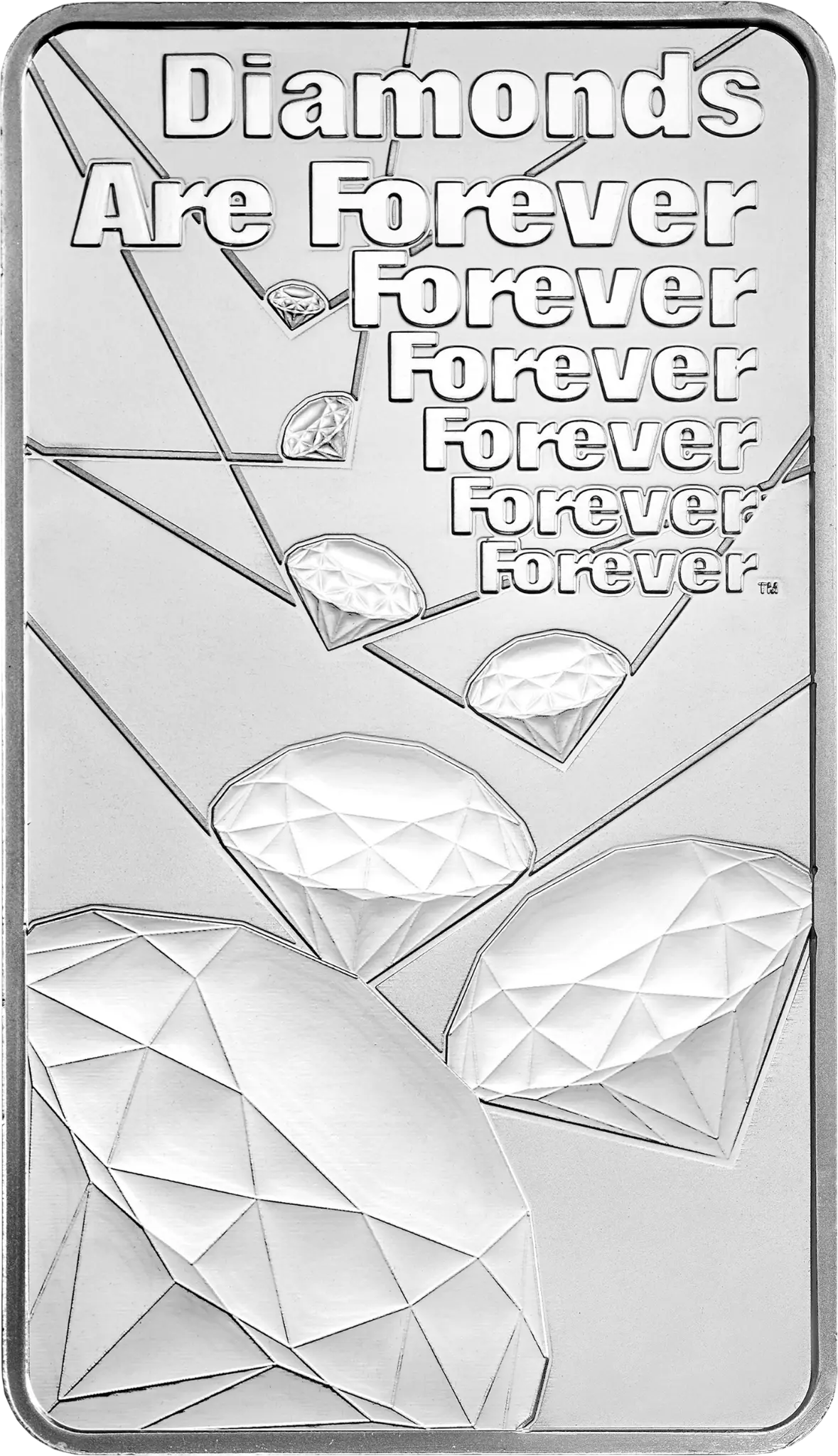 Stříbrný slitek 10 Oz The Royal Mint - James Bond 007™ - Diamonds Are Forever 2022