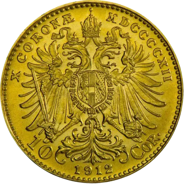 Zlatá mince 10 Koruna 1912 Františka Josefa I. (novoražba)