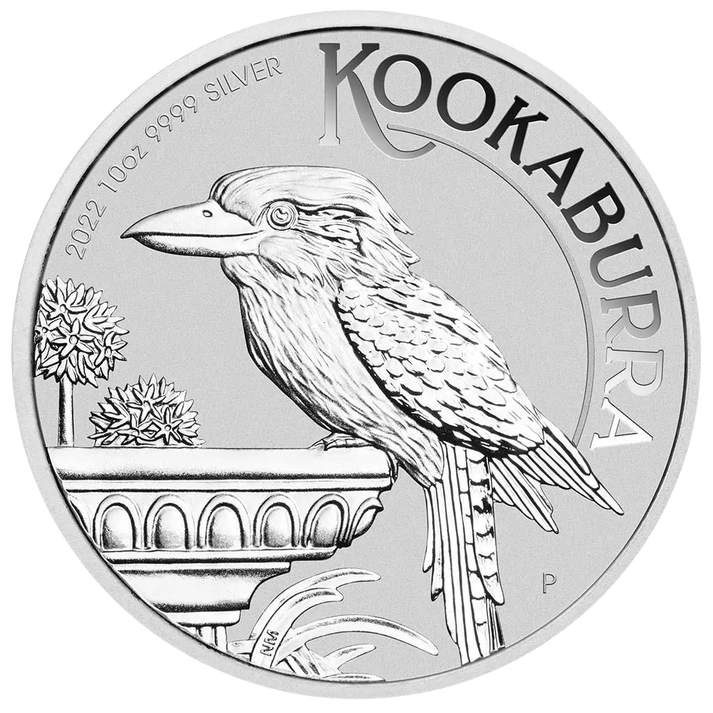 Stříbrná mince 10 Oz Australian Kookaburra (Ledňáček) 2022