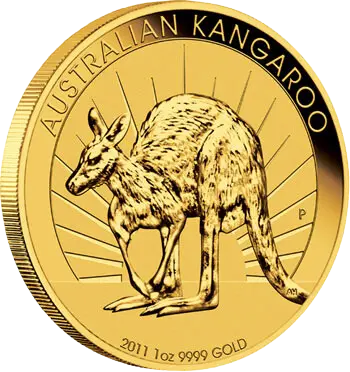 Zlatá mince 15 AUD Australian Kangaroo (Klokan rudý) 1/10 Oz 2011