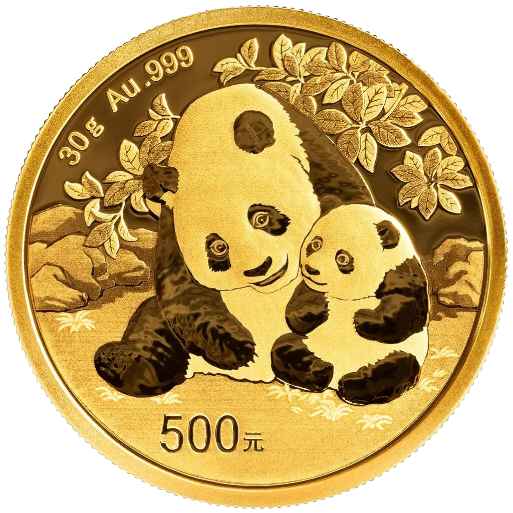 Zlatá mince 500 Yuan China Panda 30g 2024