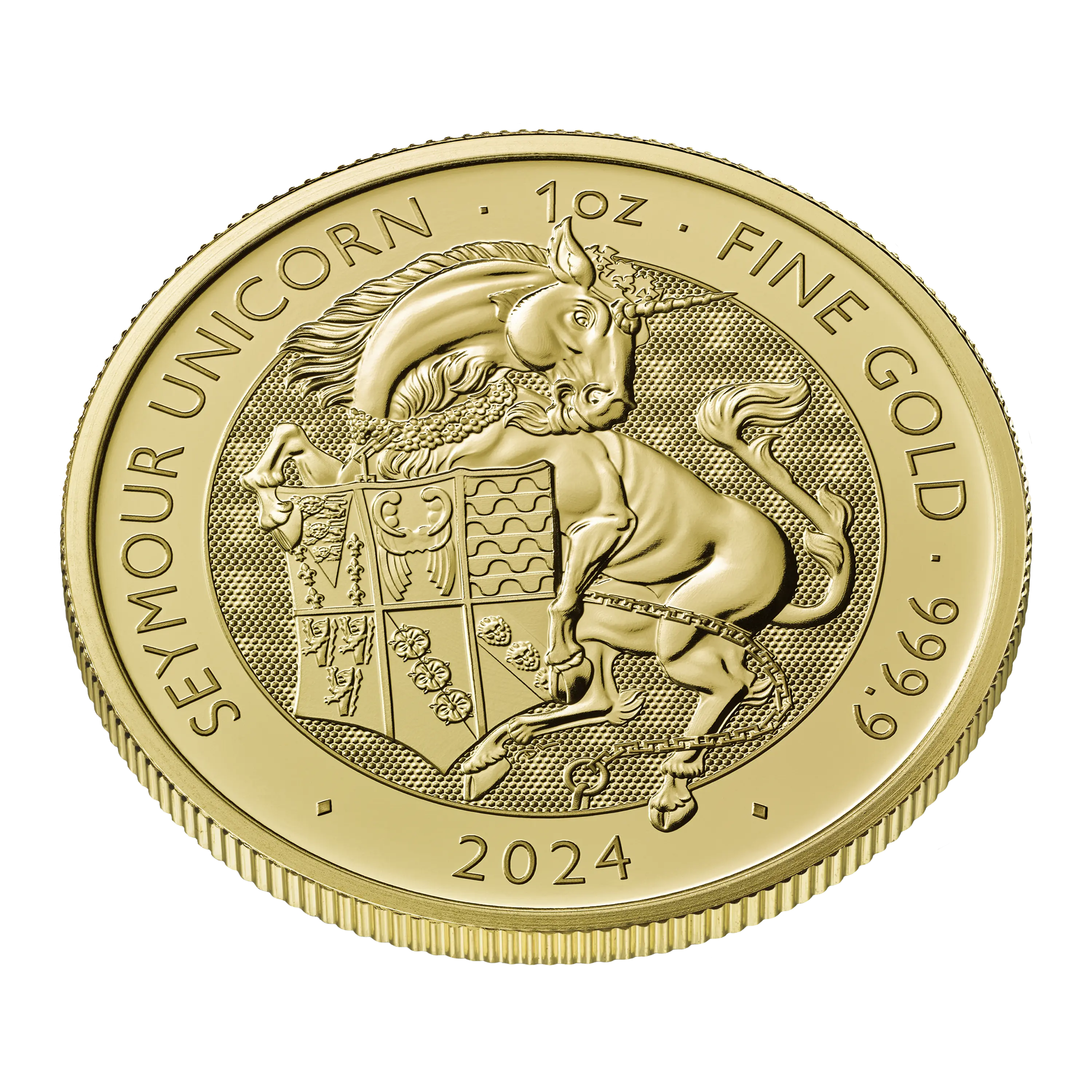 Zlatá mince Seymour Unicorn 1 Oz 2024 (Tudor Beasts)