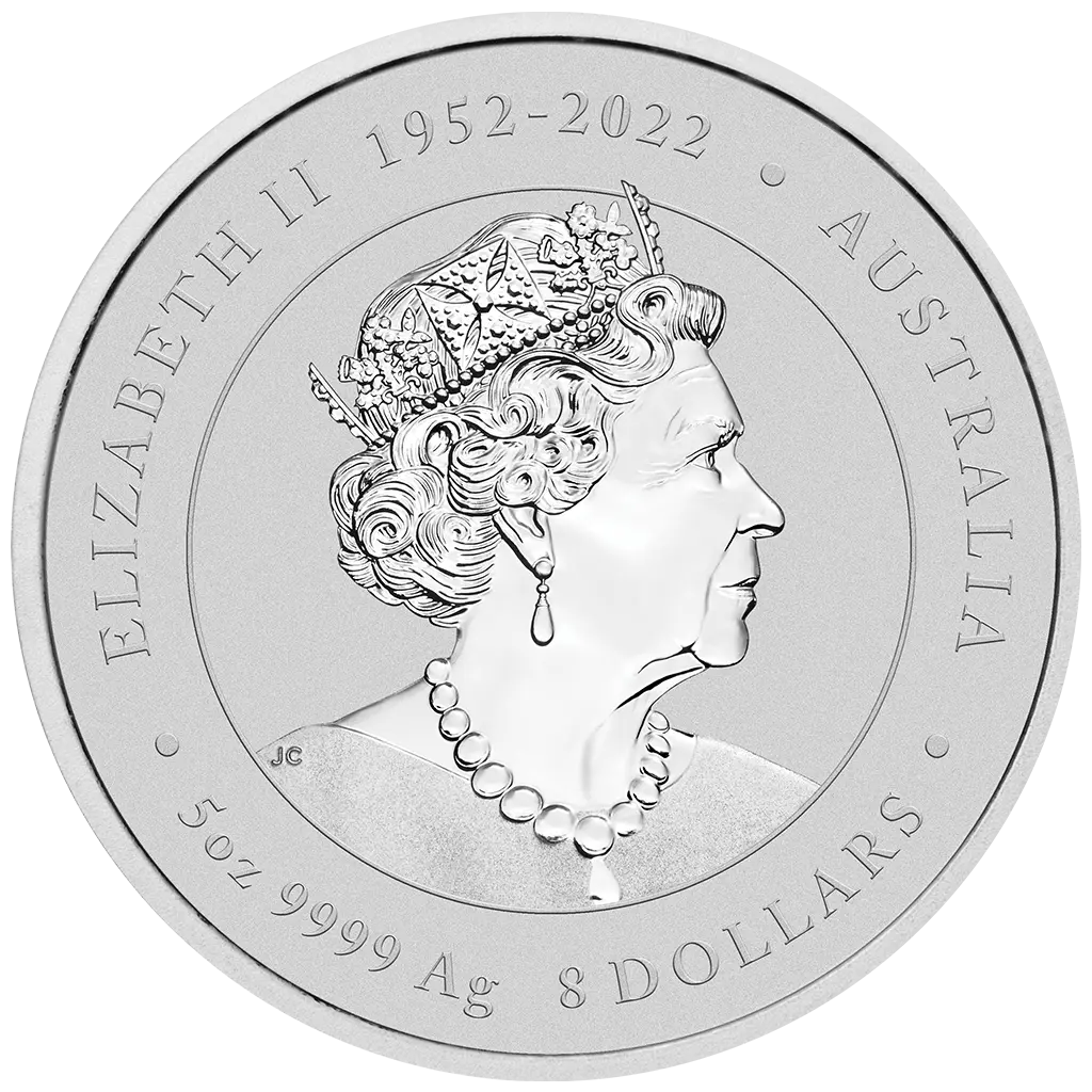 Lunární série III. - stříbrná mince Year of the Dragon (Rok draka) 5 Oz 2024