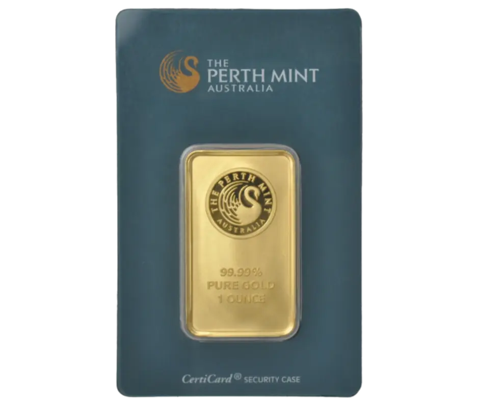 Investiční zlato - zlatý slitek 1 Oz Perth Mint