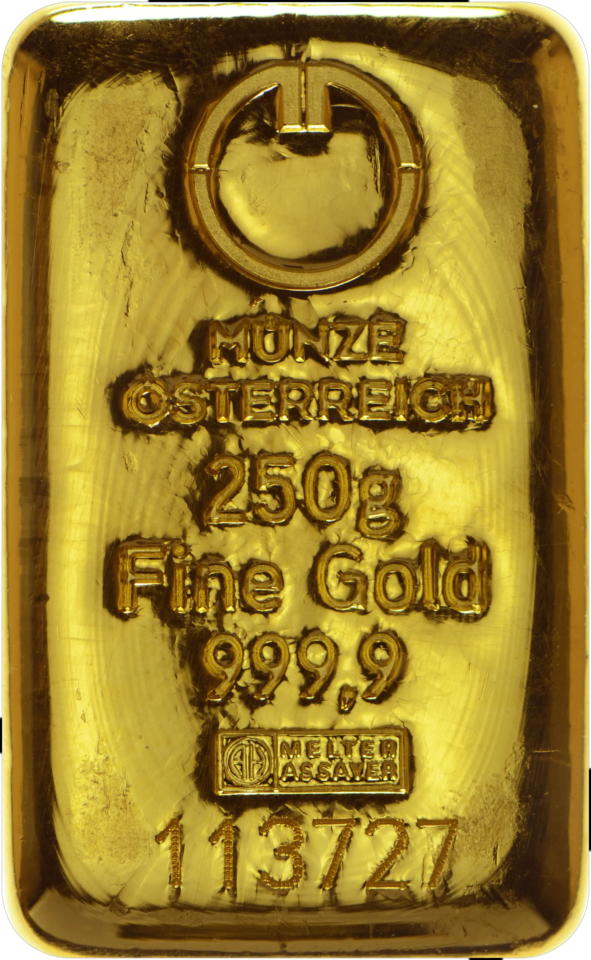 Investiční zlato - zlatý slitek 250g Münze Österreich