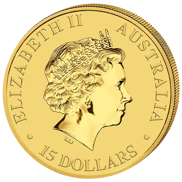 Zlatá mince 15 AUD Australian Kangaroo (Klokan rudý) 1/10 Oz 2018