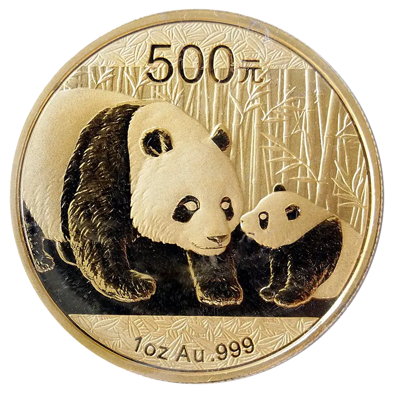 Zlatá mince 500 Yuan China Panda 1 Oz 2011