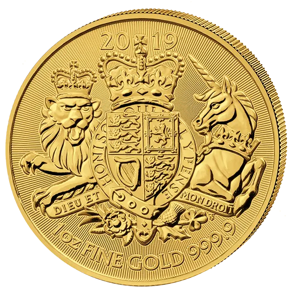 Zlatá mince 100 Pounds The Royal Arms (Královské erby) 1 Oz 2019
