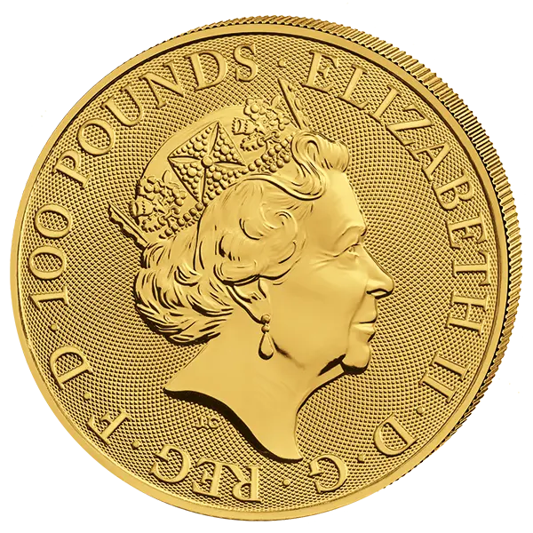 Zlatá mince 100 Pounds The Royal Arms (Královské erby) 1 Oz 2019