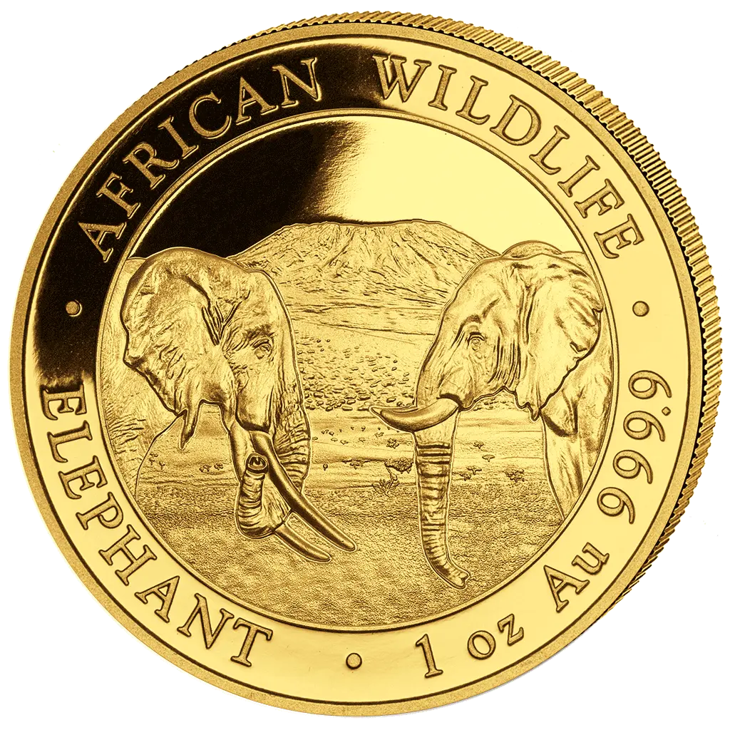 Zlatá mince 1000 Shillings Elephant (Slon africký) 1 Oz 2020 (African Wildlife Series)