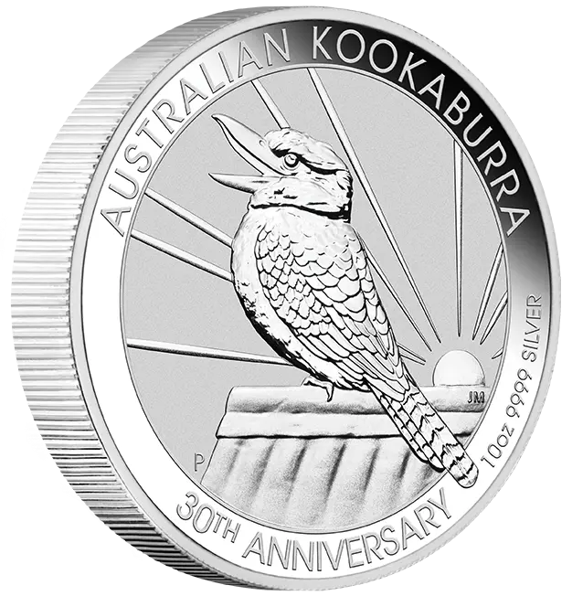 Stříbrná mince 10 Oz Australian Kookaburra (Ledňáček) 2020 (1990-2020)