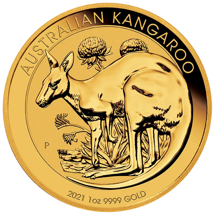 Zlatá mince 100 AUD Australian Kangaroo (Klokan rudý) 1 Oz 2021