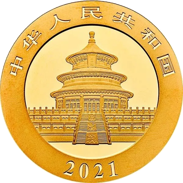 Zlatá mince 500 Yuan China Panda 30g 2021