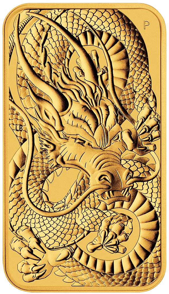 Zlatá mince 1 Oz Dragon 2021 Rectangular (Obdélník)