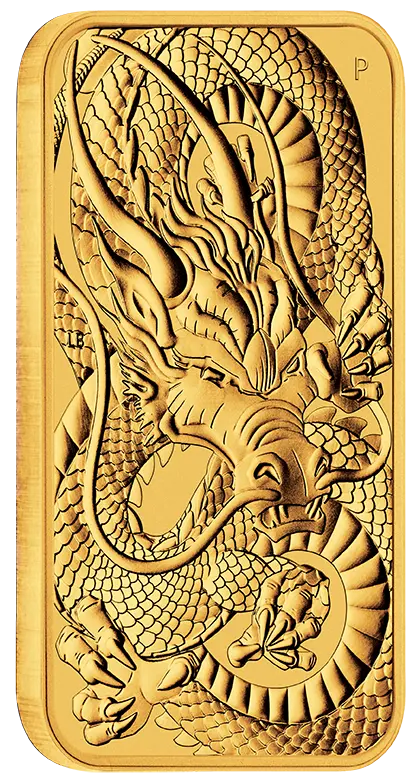 Zlatá mince 1 Oz Dragon 2021 Rectangular (Obdélník)