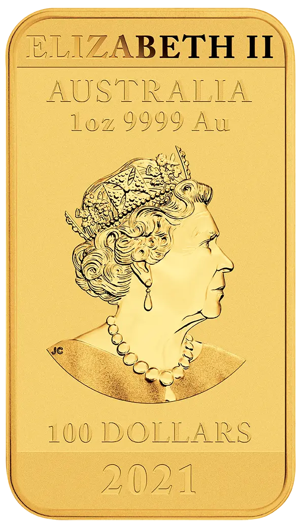 Zlatá mince 1 Oz Dragon 2021 Rectangular (Obdélník)