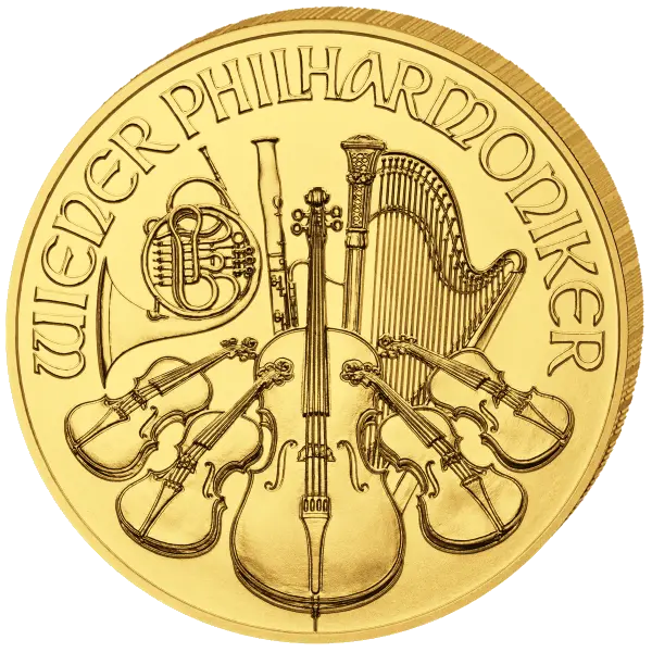 Zlatá mince 4 EUR Wiener Philharmoniker 1/25 Oz