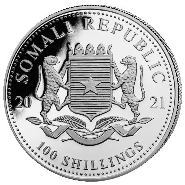 Stříbrná mince Leopard 1 Oz 2021 (African Wildlife Series)