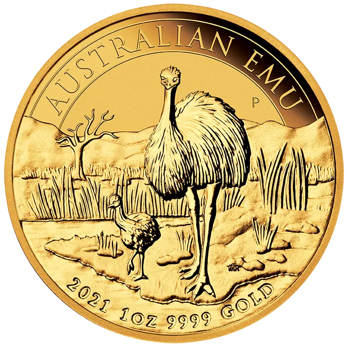 Zlatá mince 100 AUD Australian Emu 1oz 2021