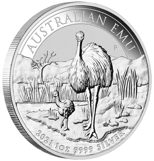 Stříbrná mince 1 Oz Australian Emu 2021