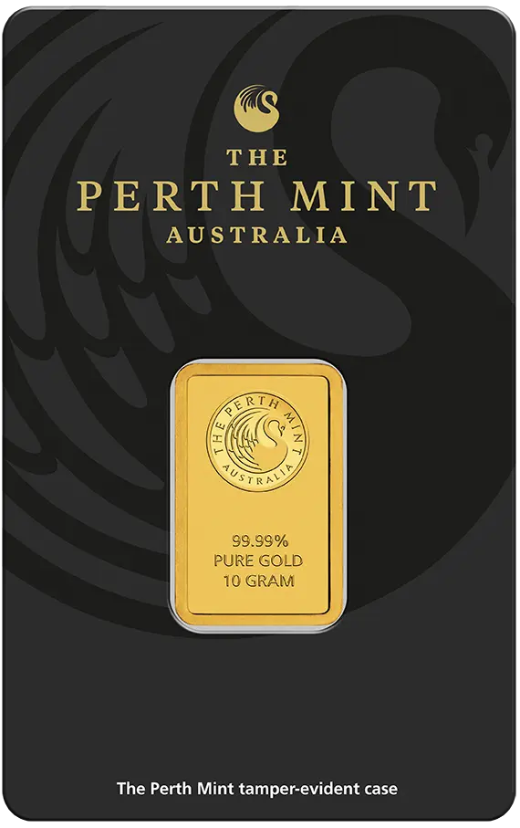 Investiční zlato - zlatý slitek 10g Perth Mint