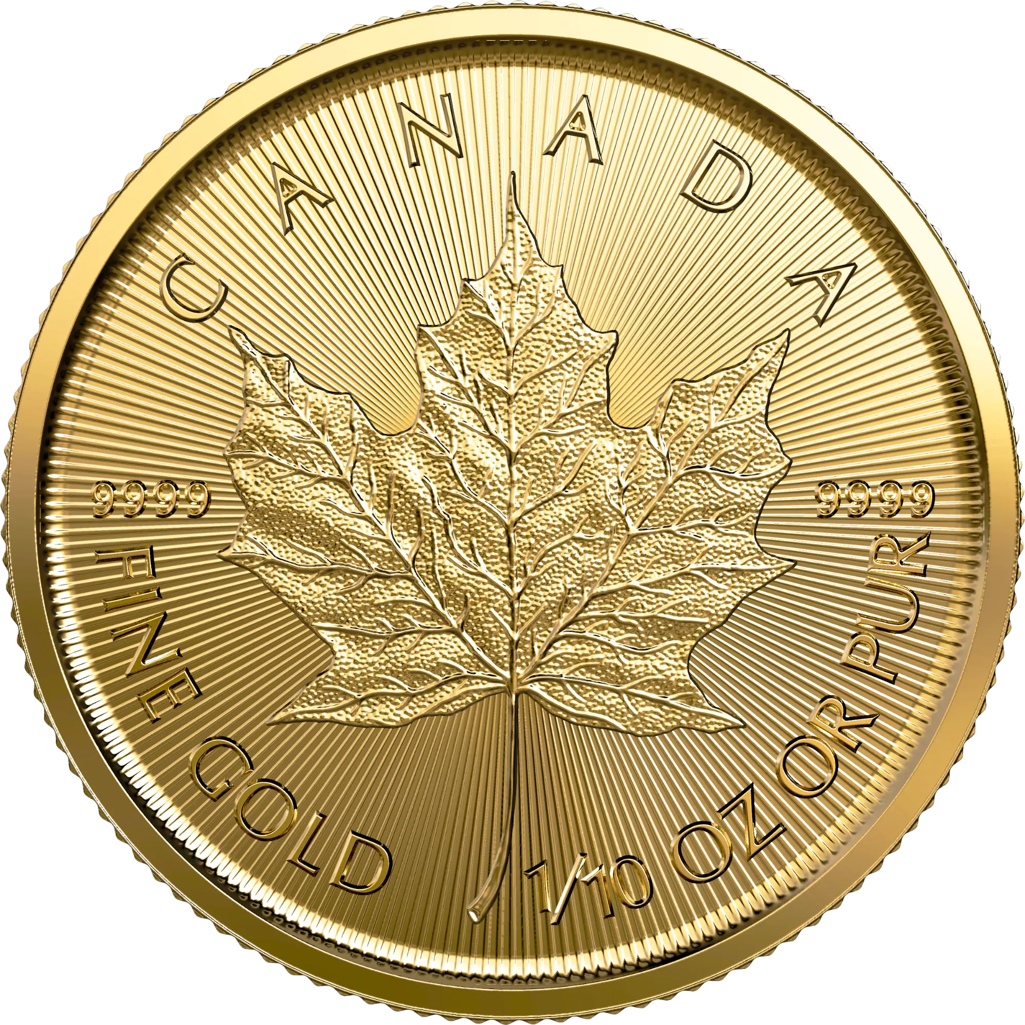 Zlatá mince 5 CAD Maple Leaf 1/10 Oz