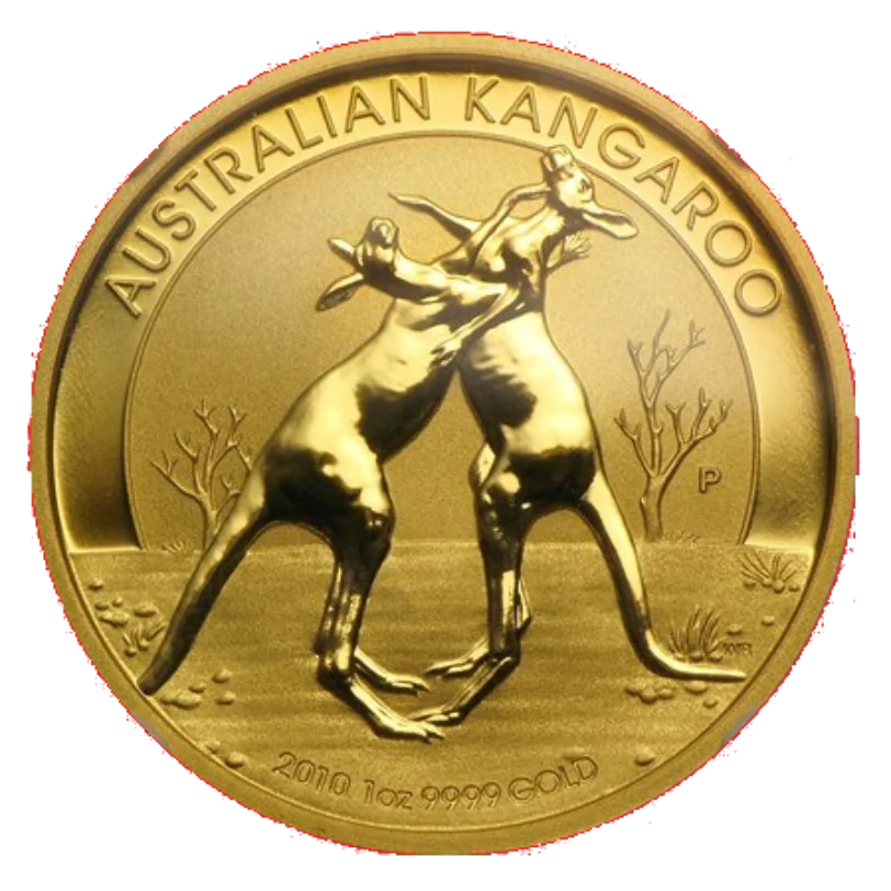 Zlatá mince 50 AUD Australian Kangaroo (Klokan rudý) 1/2 Oz 2010