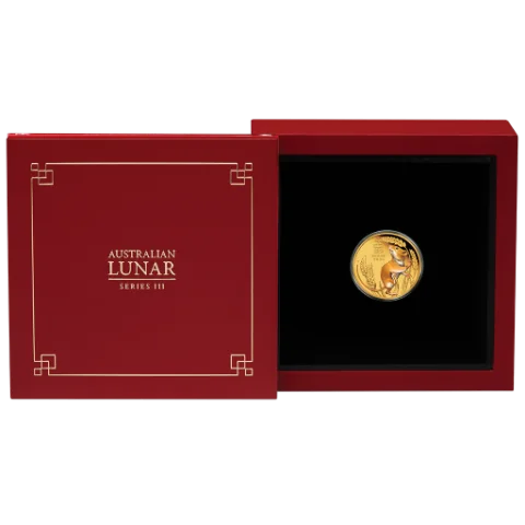Lunární série III. - exkluzivní zlatá mince Year of the Mouse (Rok krysy) 1 Oz 2020 Color PROOF
