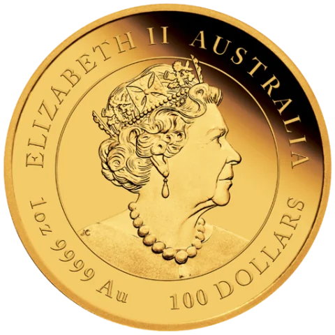 Lunární série III. - exkluzivní zlatá mince Year of the Tiger (Rok tygra) 1 Oz 2022 Color PROOF