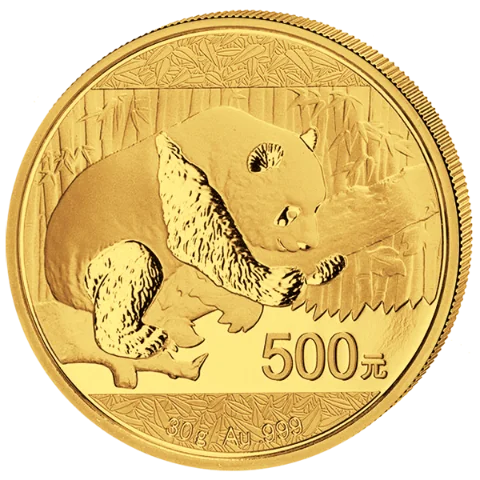 Zlatá mince 500 Yuan China Panda 30g 2016