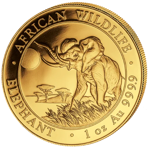 Zlatá mince 1000 Shillings Elephant (Slon africký) 1 Oz 2016 (African Wildlife Series)