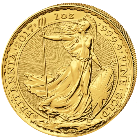 Investiční zlato - zlatá mince 100 Pounds Britannia 1 Oz 2017 (1987-2017) 30.výročí