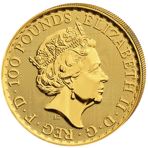 Investiční zlato - zlatá mince 100 Pounds Britannia 1 Oz 2017 (1987-2017) 30.výročí