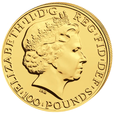 Lunární série - zlatá mince 100 Pounds Year of the Sheep (Rok ovce) 1 Oz 2015 (Royal Mint)