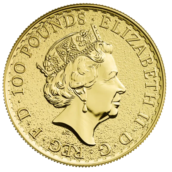 Lunární série - zlatá mince 100 Pounds Year of the Rooster (Rok kohouta) 1 Oz 2017 (Royal Mint)