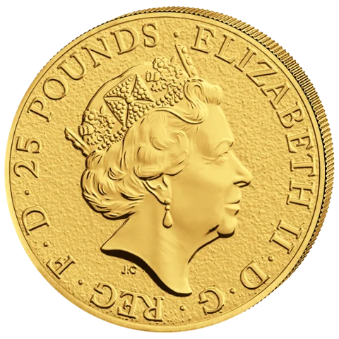 Zlatá mince The Queen's Beasts The Lion of England 1/4 Oz 2016