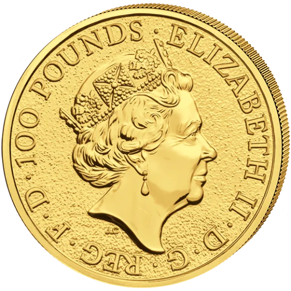 Zlatá mince The Queen's Beasts The Griffin of Edward III. 1 Oz 2017