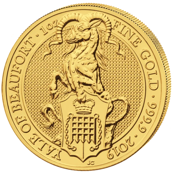 Zlatá mince The Queen's Beasts The Yale of Beaufort 1 Oz 2019