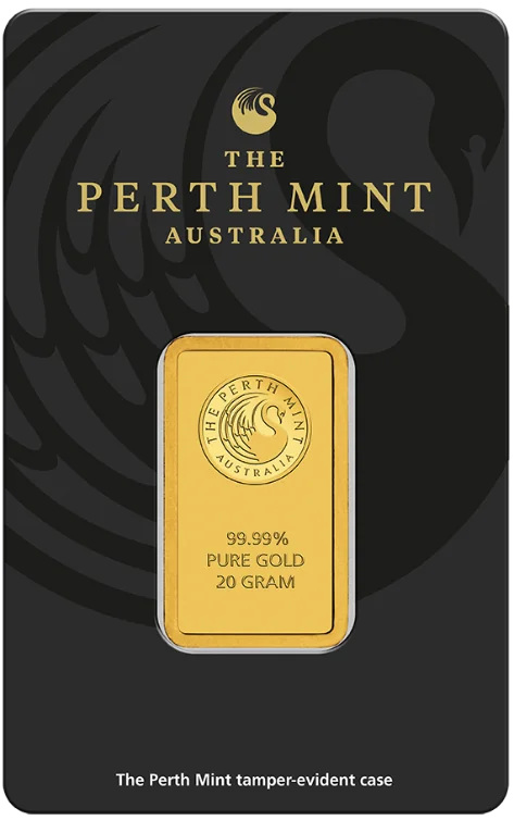 Zlatý slitek 20g Perth Mint