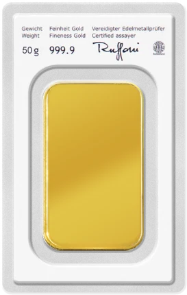 Investiční zlato - zlatý slitek 50g Münze Österreich