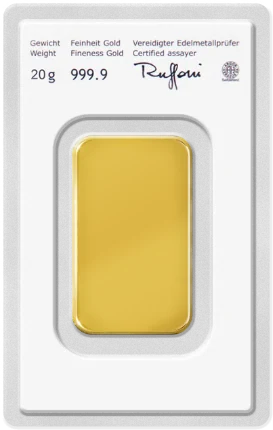 Investiční zlato - zlatý slitek 20g Münze Österreich
