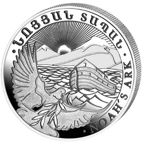 Stříbrná mince 10000 Dram Noah´s Ark (Noemova archa) 1 kg