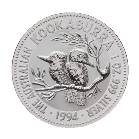 Stříbrná mince 1 Oz Australian Kookaburra (Ledňáček) 1994