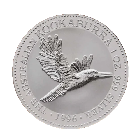 Stříbrná mince 1 Oz Australian Kookaburra (Ledňáček) 1996