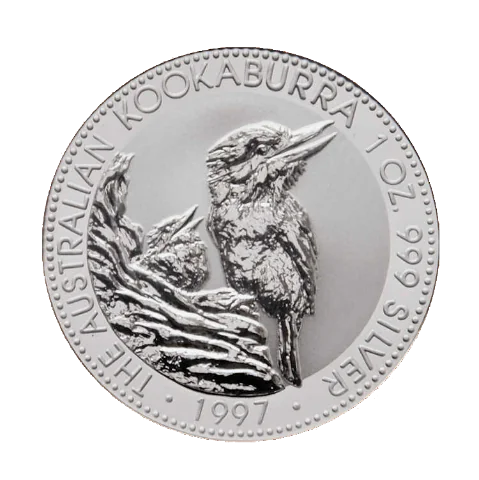 Stříbrná mince 1 Oz Australian Kookaburra (Ledňáček) 1997