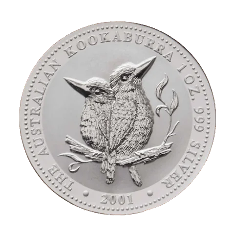Stříbrná mince 1 Oz Australian Kookaburra (Ledňáček) 2001