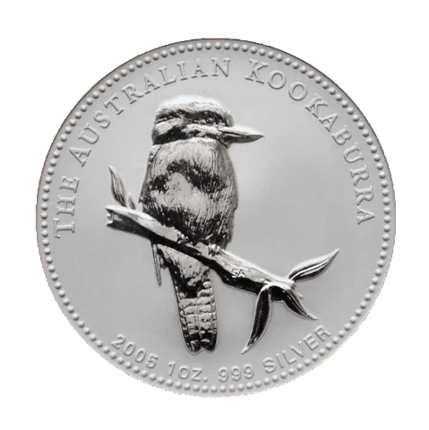 Stříbrná mince 1 Oz Australian Kookaburra (Ledňáček) 2005