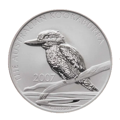 Stříbrná mince 1 Oz Australian Kookaburra (Ledňáček) 2007