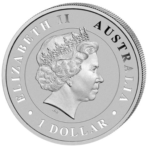 Stříbrná mince 1 Oz Australian Saltwater Crocodile (Krokodýl mořský) 2014